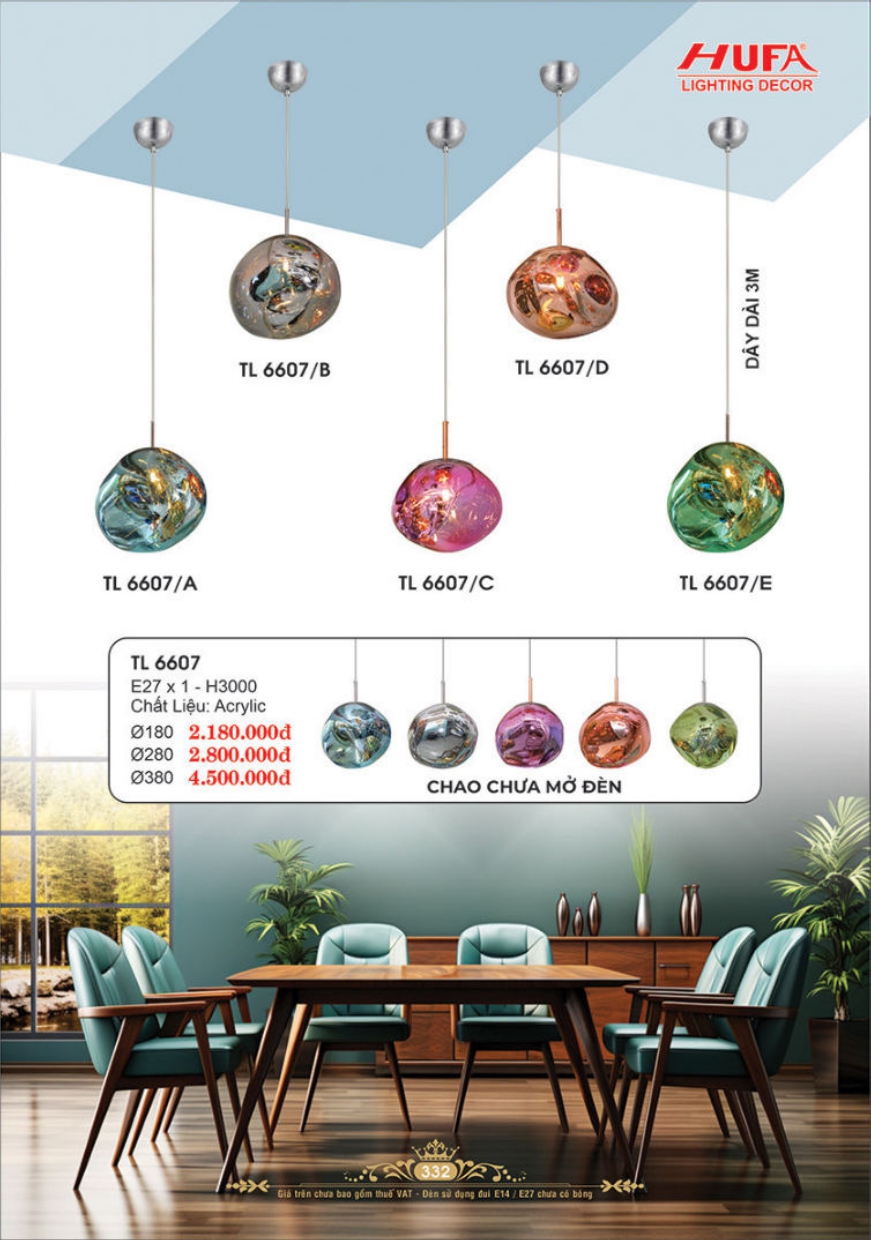 Bảng giá đèn trang trí HUFA